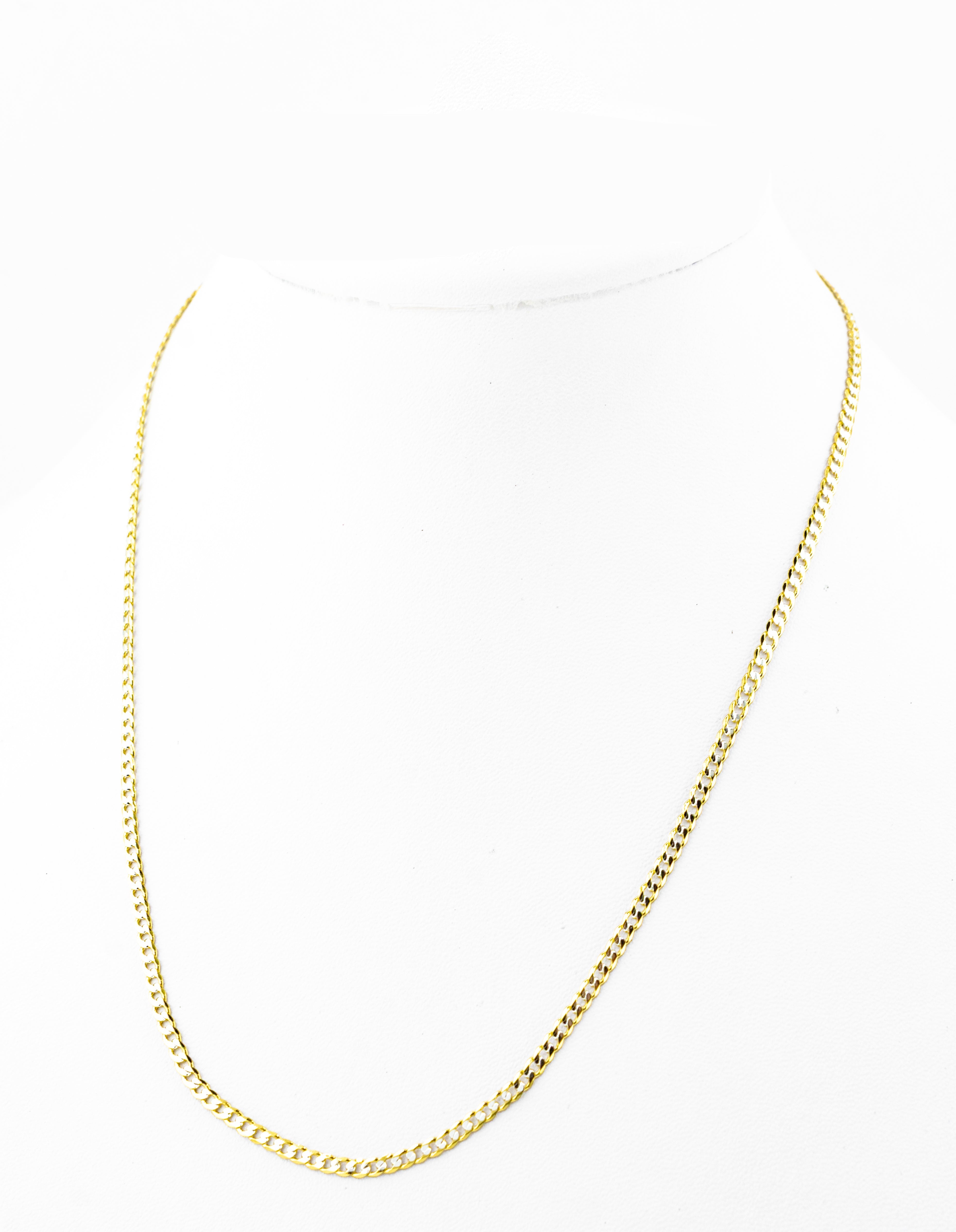 CADENA CUBANA 45CM X 3MM CHAPA DE ORO