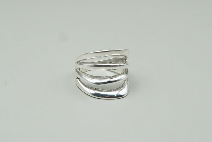 ANILLO 4 LINEAS # 6 PLATA .925