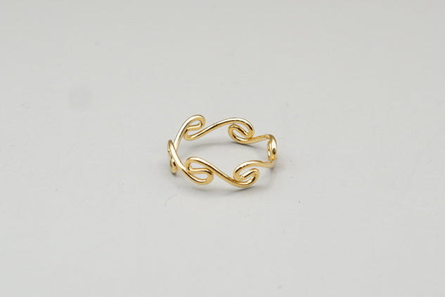 ANILLO MEDIO GRECAS ORO LAMINADO