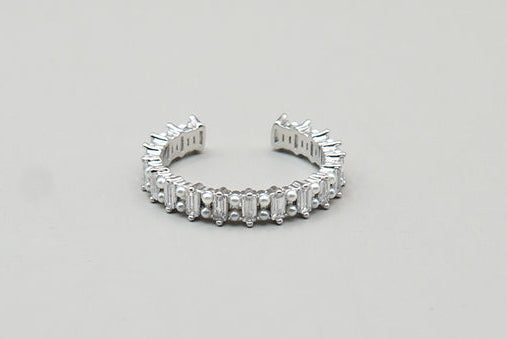 ANILLO PERLAS ZIRCONIAS AJUSTABLE CHAPA DE RODIO