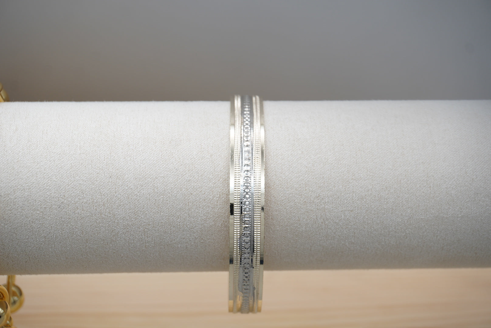 BRAZALETE ARO CHAPA DE RODIO