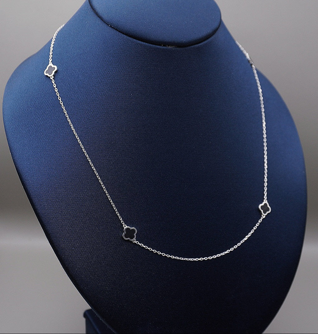 COLLAR TIPO VAN CLEEF 63 CM PLATA 0.925