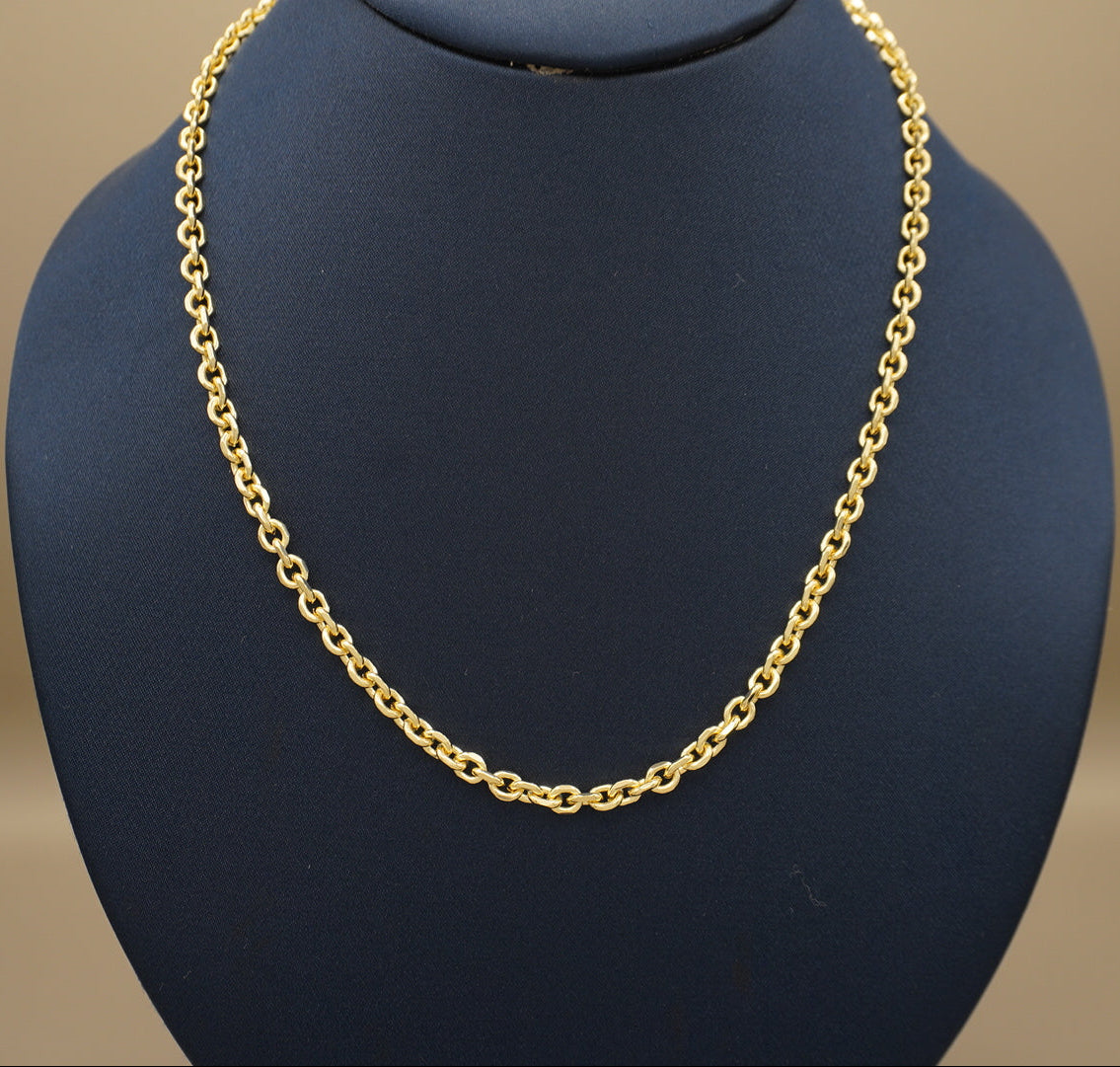 COLLAR ESLABOBES CHICOS CHAPA DE ORO