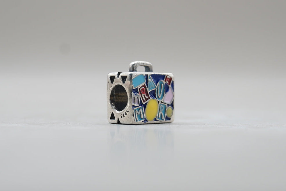 CHARM MALETA DE VIAJE PLATA .925