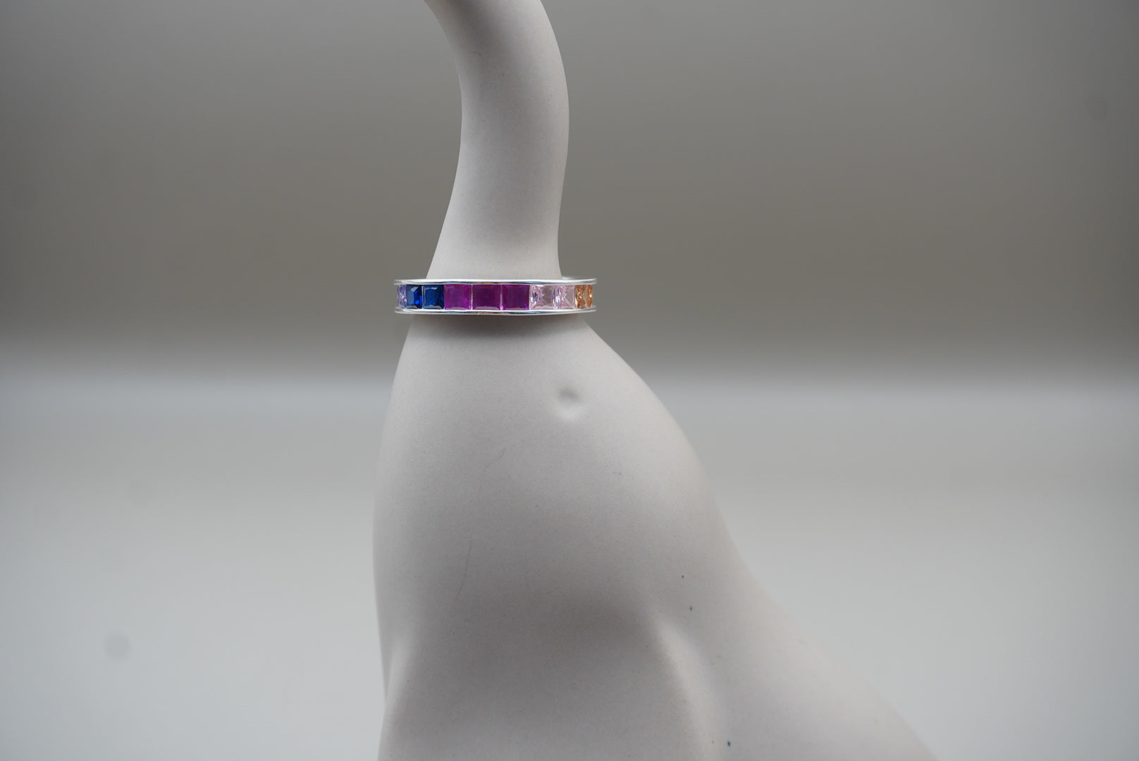 ARGOLLA ZIRCONIA REDONDA COLORES #8 PLATA .925