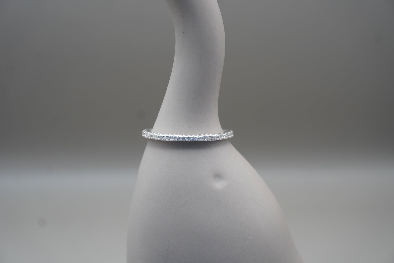 CHURUMBELA DELGADA CON ZIRCONIA #9 PLATA .925