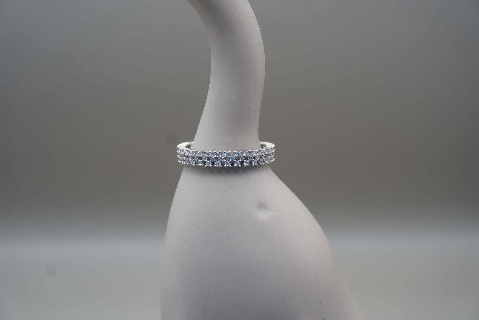 ANILLO ESPIRAL ZIRCONIAS #7 PLATA .925