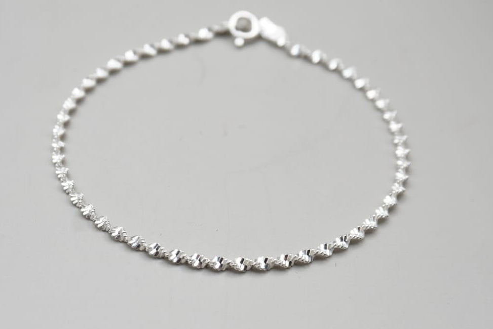 PULSERA MEDIO TORSAL  PLATA .925