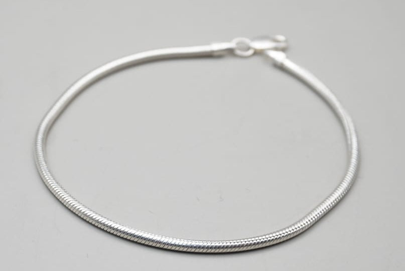 PULSERA COLA DE RATA PLATA .925